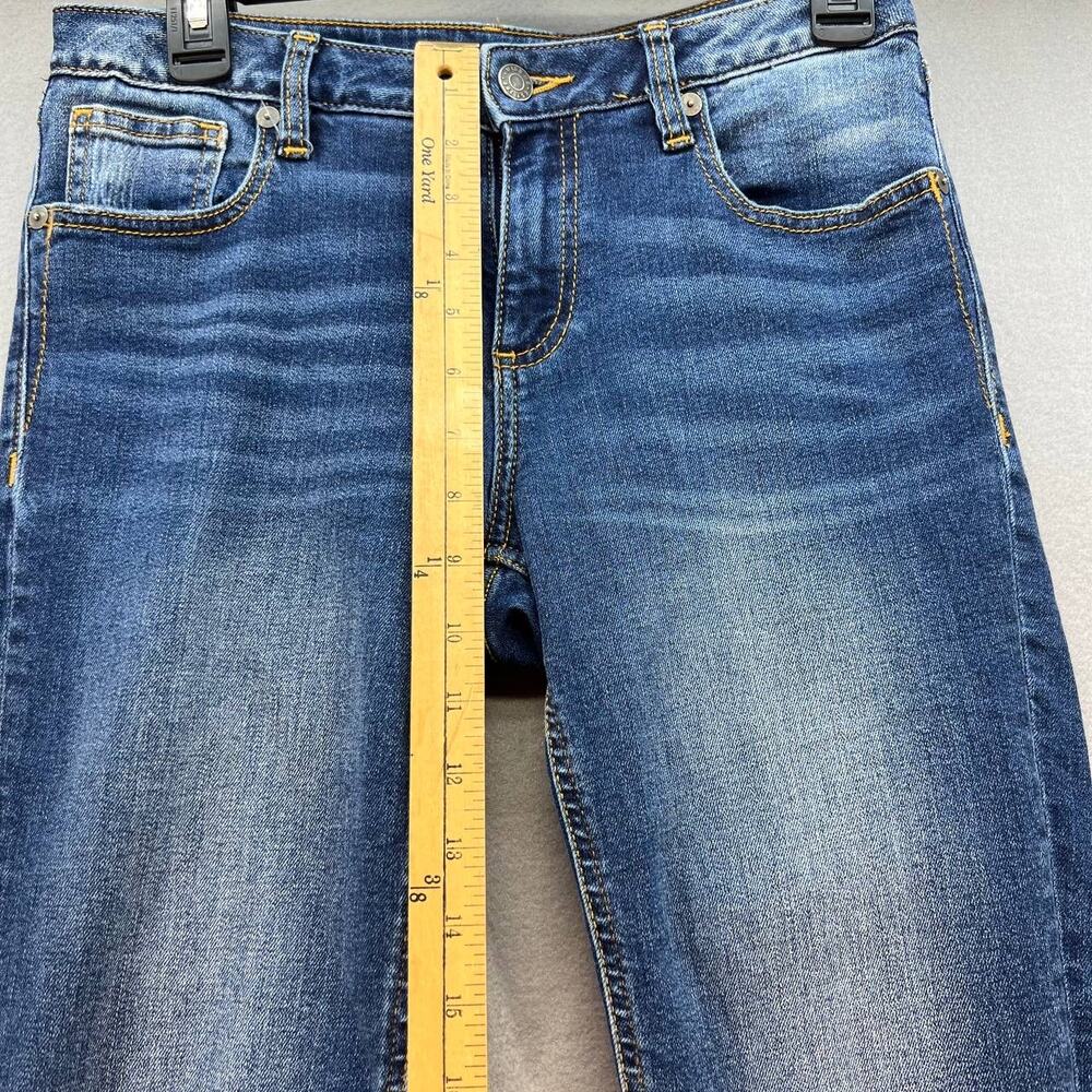 Miss Me Women's Ankle Skinny Size 27 (4) Medium Denim Wash Embroidered Ankles - Picture 4 of 12
